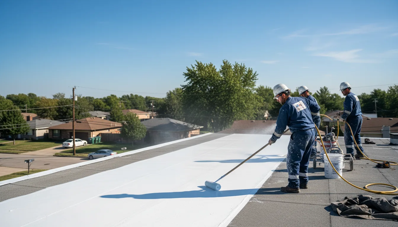 Commercial roof coating in Frierson, LA near me
